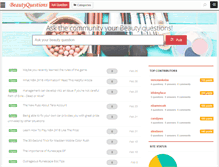 Tablet Screenshot of beautyquestions.net